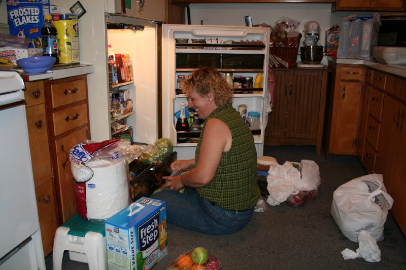 How do you fit a harvest worth of groceries in one fridge?