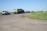 The line to first checkpoint in to Greensburg....