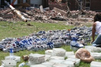 Donated shoes