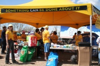 We didn't have ice for the coolers and someone said we could get some here