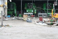 Half the building (where the post is on left side of picture) is just gone