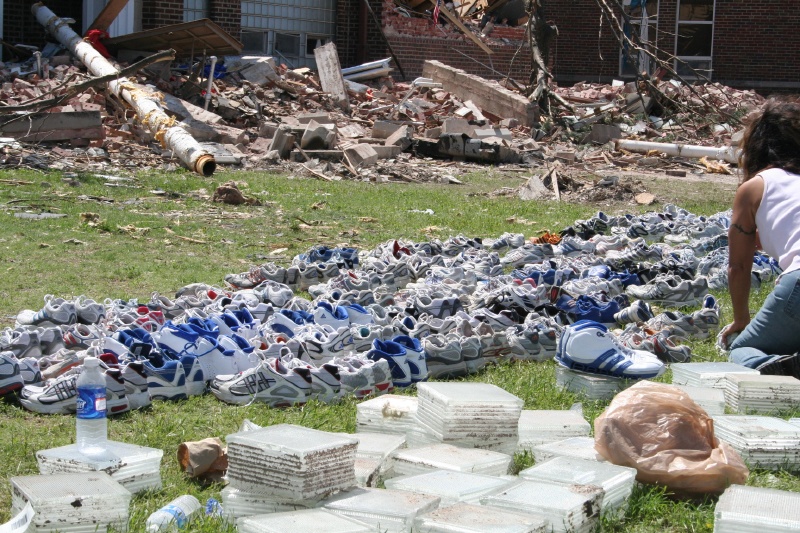 Donated shoes