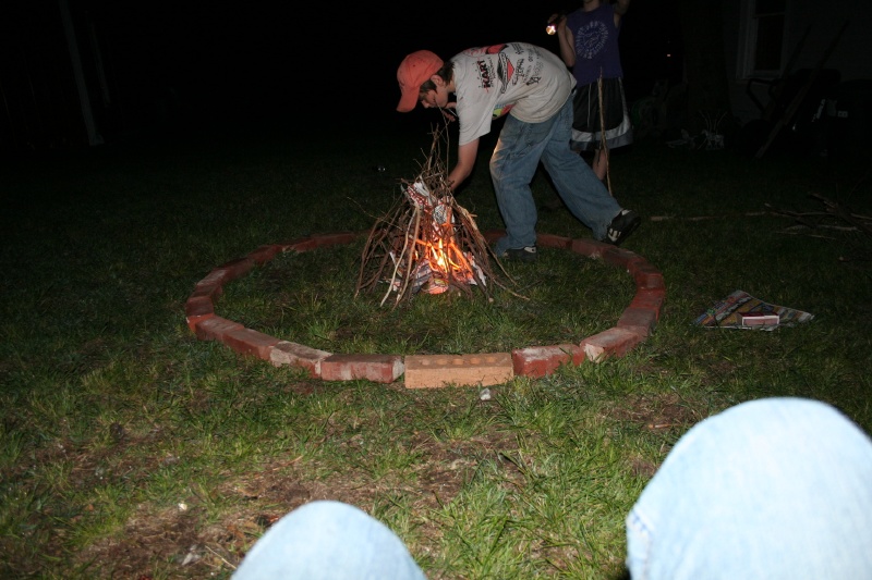 Kids decide they need another fire in the backyard