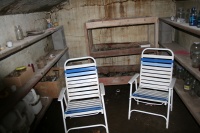 They weren't sitting for long as they had held the door trying to keep from being sucked out