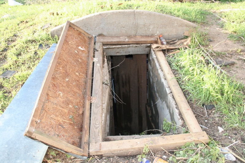 Shelter where Kim's hired hand, Andy and his wife survived