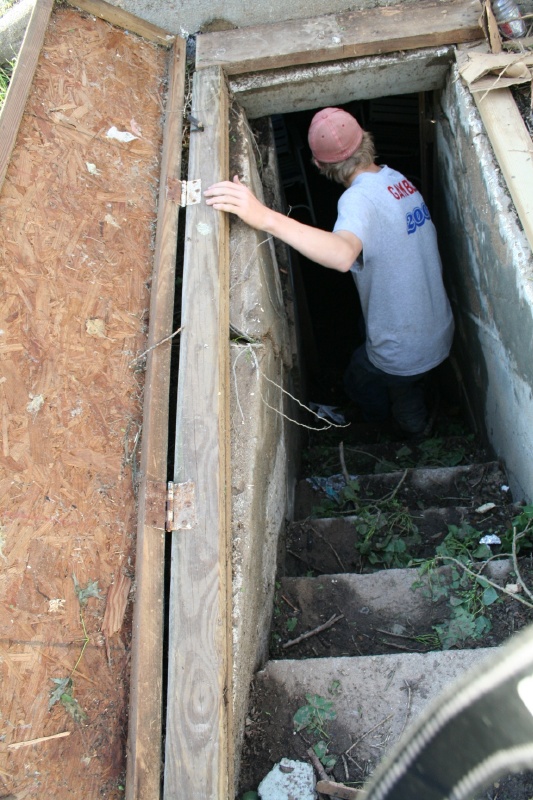 The walls of it were sucked in