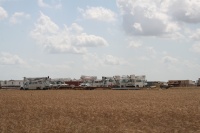 The trucks working in FEMA land
