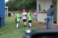 Katelynn and her friends getting ready for a ballgame until ...