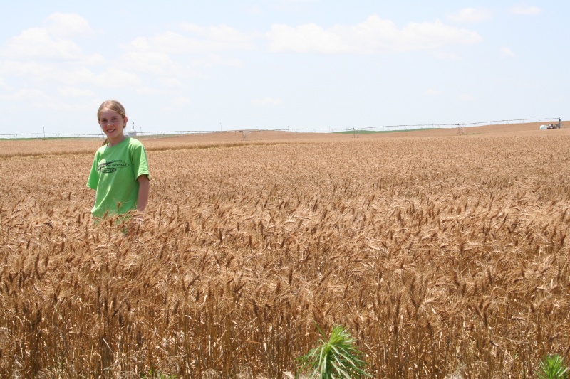 Katelynn in the field