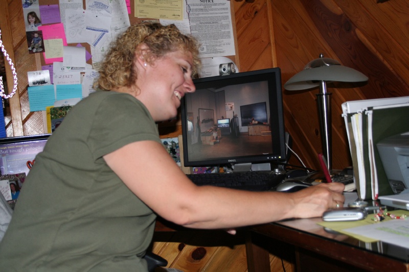 Kim takes a few notes, and then back to Greensburg work and farm work