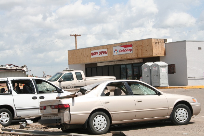 Kwik Shop is open.