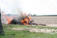 First of many burn piles