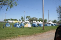 Temporary housing for some volunteers