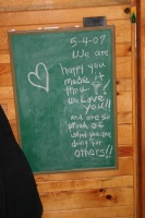 Note left by Grandma Linda