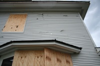 Pieces of the town are embedded in the house