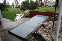 Even though they have a basement, they chose a stronger shelter thanks to the warning