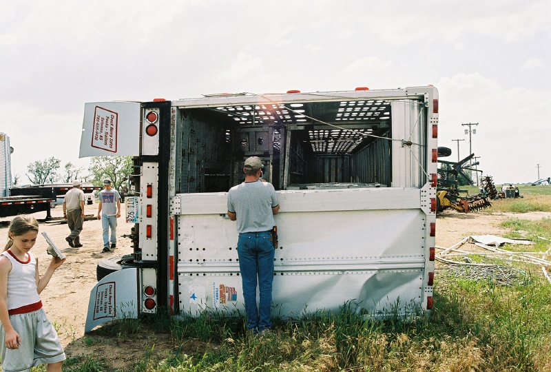Destroyed rig