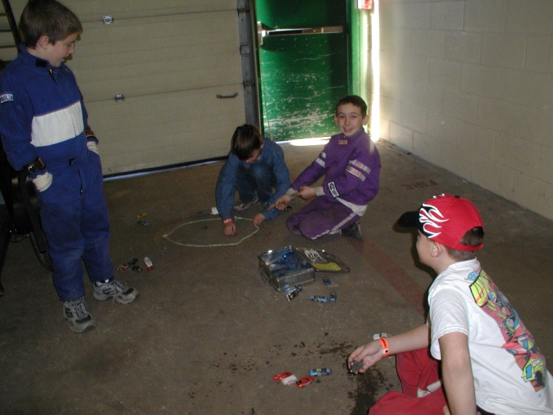 Indoor track being built