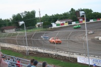 Next lap and he still holds the lead