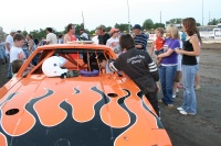 Checking out the car