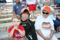 After his interview, Matthew stops by to say hi to his cheering section