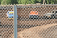 Raced hard through lots of bad luck that night; bent frame, steering linkage locked up, and cut a tire on the final lap of the A-Feature!
