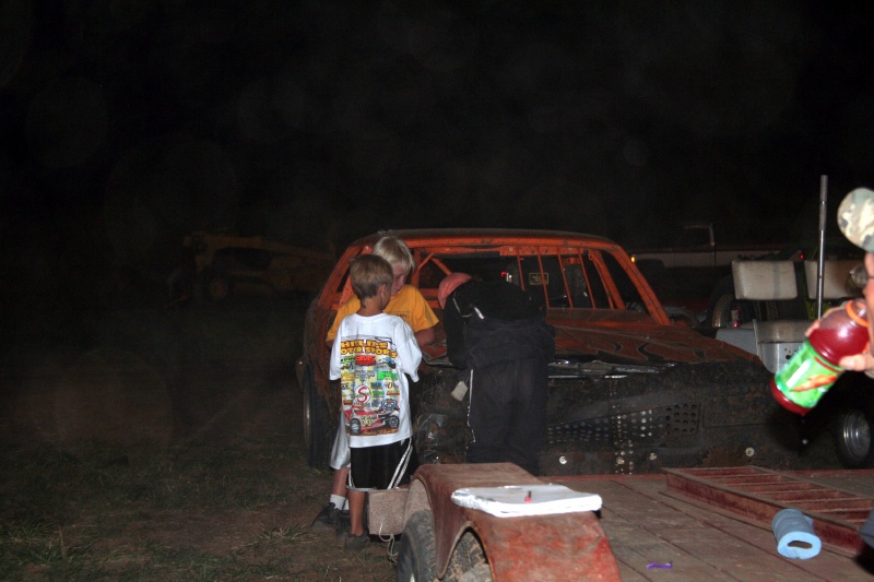 Signing autographs in the pits