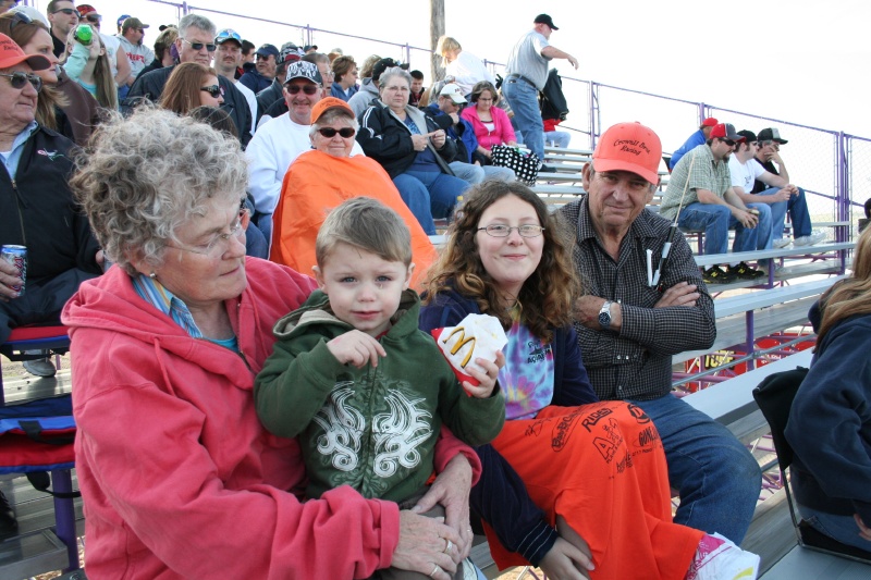 Grandma, Wyatt, Nicole and Grandpa Crowell