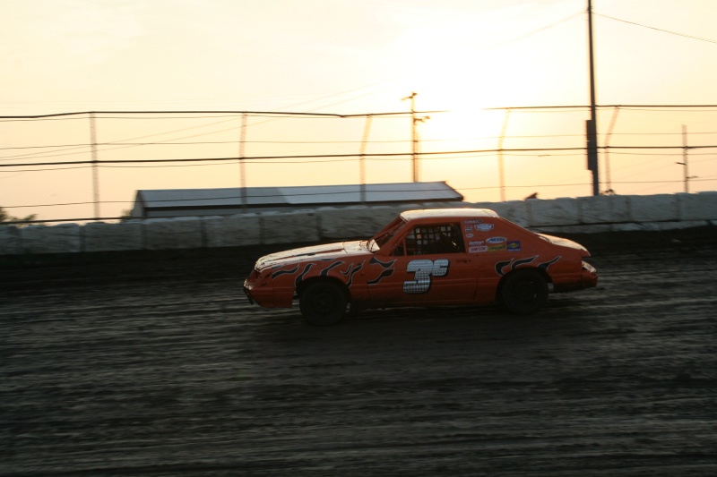 Jacob racing in to the evening