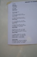 Order of events for Day 1