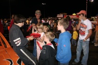 Signing autographs