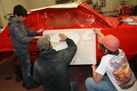 Applying the stickers