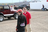 Grant Meech, Channel 12 Sports Reporter prepares for interview