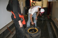 That is really a cut tire!
