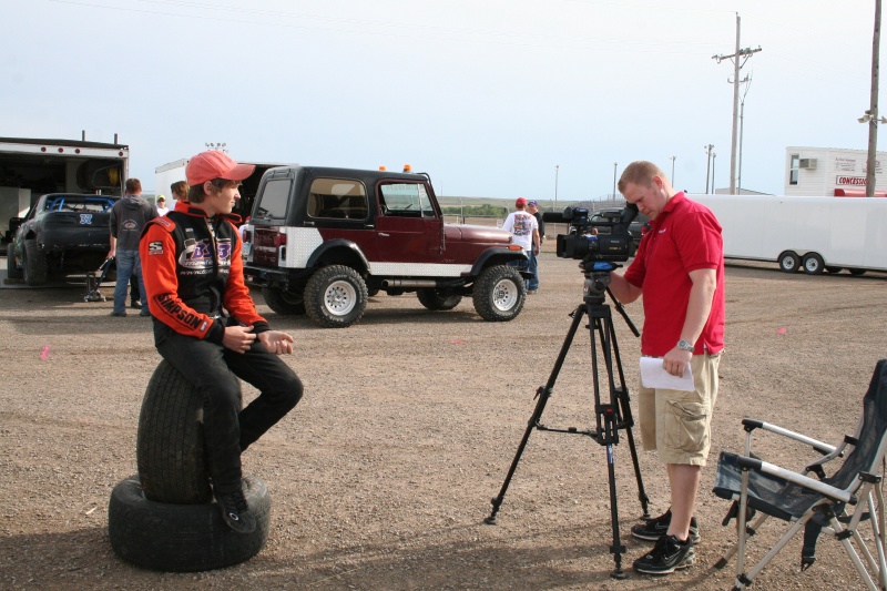 Setting up for the Catch It Kansas Interview