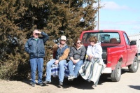 The Folkerts enjoy the parade