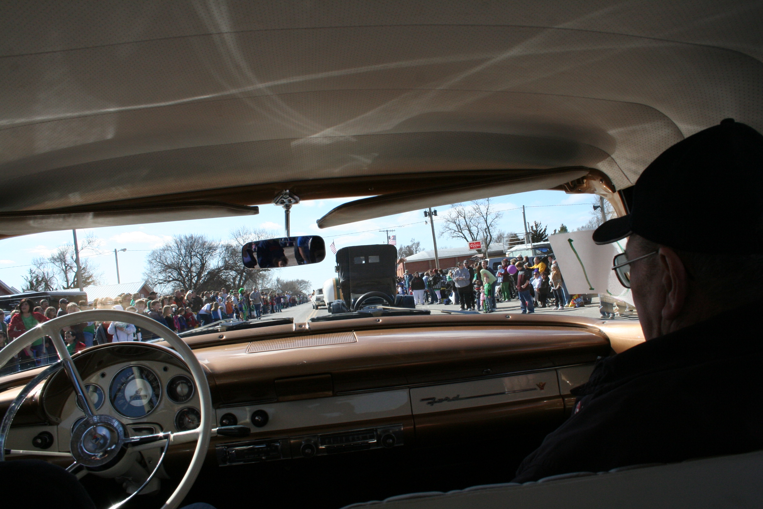 Just a few people watching the parade!