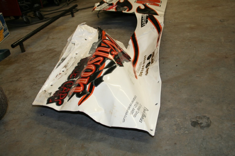 So much for our beautiful race car