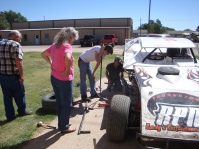Lots to fix before heading to WaKeeney!  And it is 107 degrees!!!