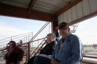 Grandma and Grandpa happy to be back at the races too