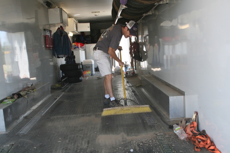 Uncle Rich doing house cleaning