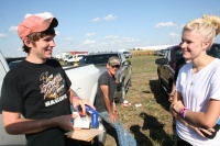 Matthew's birthday party in the pits