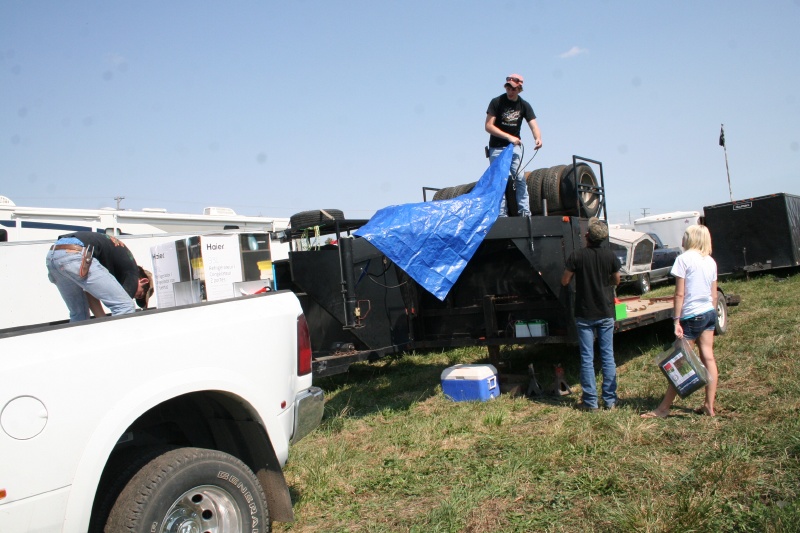 Setting up camp
