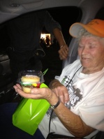 Celebrating Grandma's Birthday at Salina Race